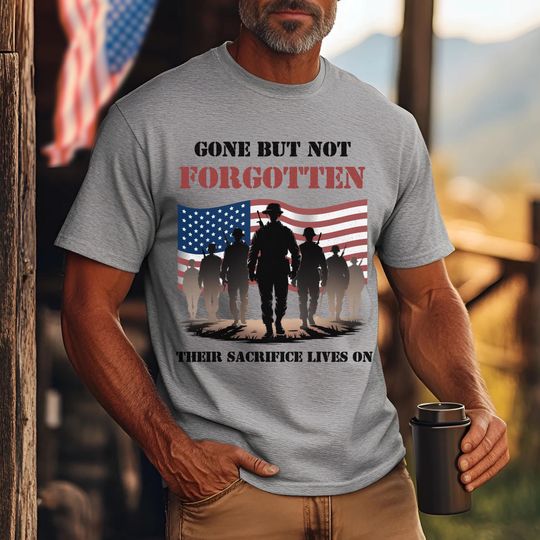 Discover Forgotten Soldiers USA Flag T-Shirt: Patriotic Memorial Day Tribute