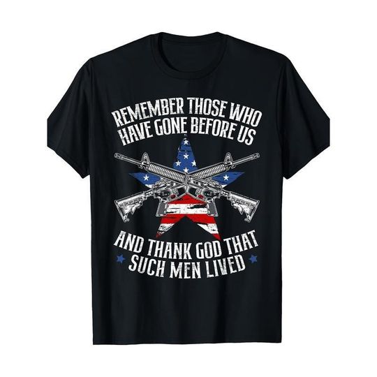 Discover Remember The Fallen Soldiers USA Flag American Memorial Day T-shirt