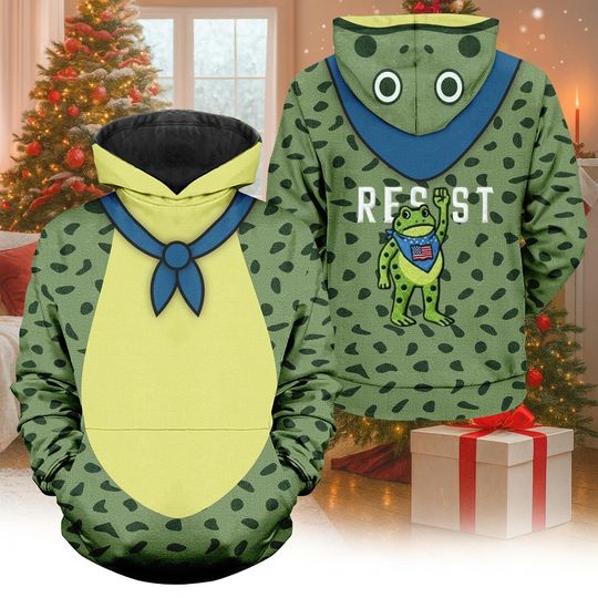 Portland Frog Resist Protest Cosplay Hoodie, Anti-ICE Hoodie, Costume Portland Frog, Anti Establishment, Deportation Resistance