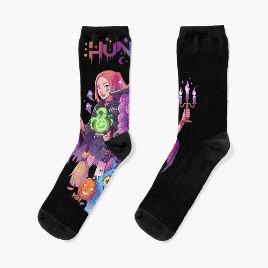 Huntrix Halloween Kpop Demon Hunter Socks