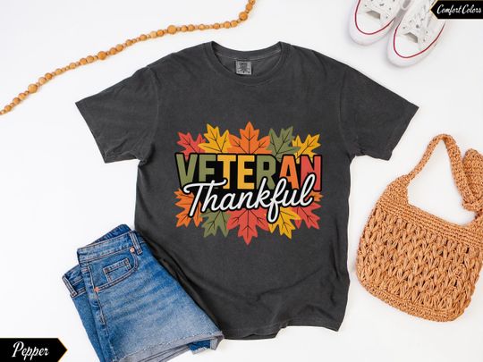 Discover Thankful Veterans Shirt: Veterans Day Shirt , Gifts For Veterans