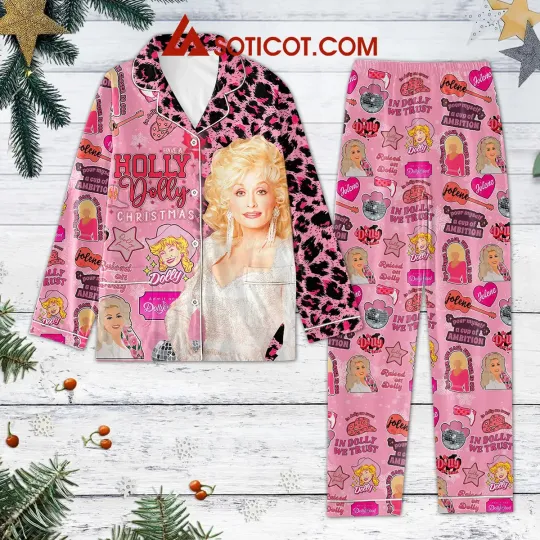 Discover Have A Holly Dolly Christmas Pour Myself A Cup Of Ambition Pajamas Set
