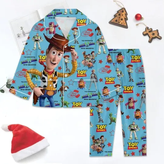 Discover Sheriff Woody Toy Story Pajama Set for Adults
