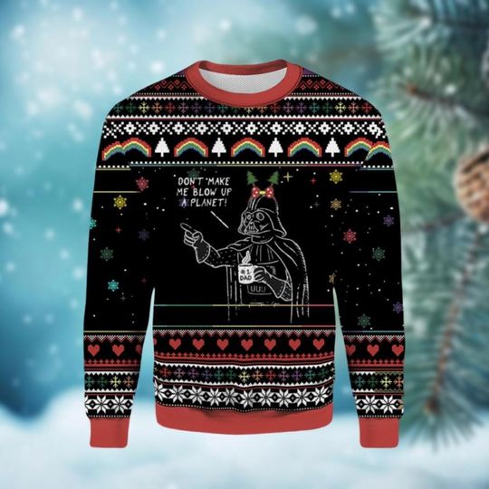 Darth Vader Ugly Sweater, Star Wars Villains Christmas Sweater, Anakin Skywalker Sweater, Star Wars Dad Gift, Disneyland Xmas Sweater