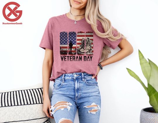 Discover Patriotic Veteran Day Gift Tee: Women's Memorial T-Shirt