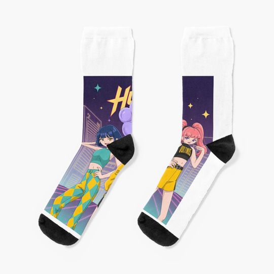 3D Anime-Style K-pop inspired in HUNTRIX Socks