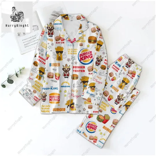 Discover Burger King Pajamas Set, Burger King Womens Pajamas, Burger King Holiday Pajamas