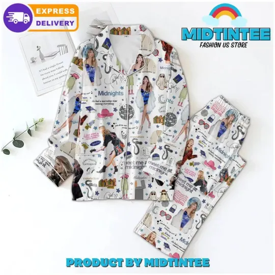 Famous Singer Meet Me At Midnight Pajamas Set