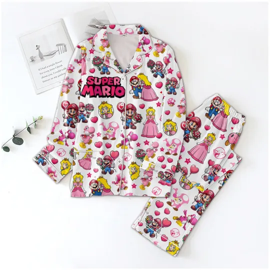Discover Super Mario Game Pajamas Set