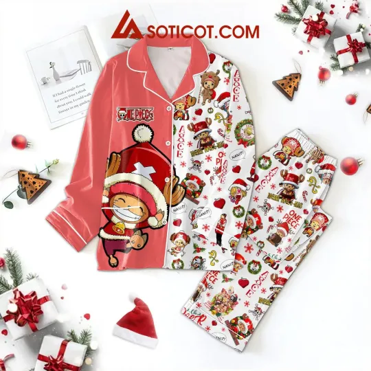 Discover Anime Japan Tony Tony Chopper Merry Piecemas Christmas Polyester Pajamas Set