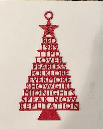 Taylorr Swifts Christmas Ornament Files NEW !!