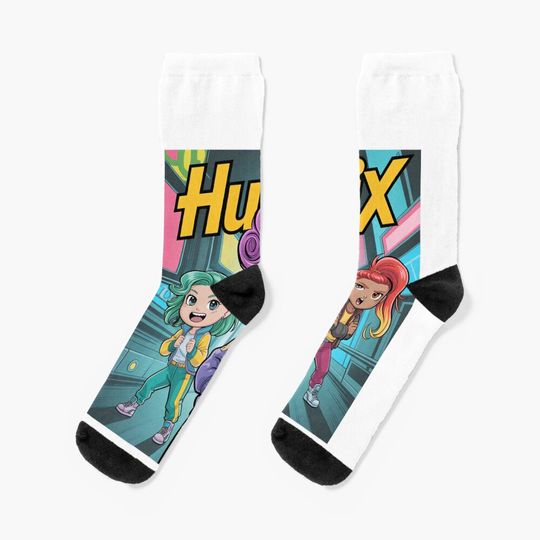Huntrix Squad – Kawaii Anime Superstars Unite! Socks