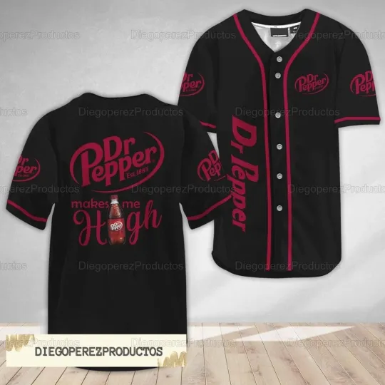 Dr Pepper Baseball Jersey Shirt