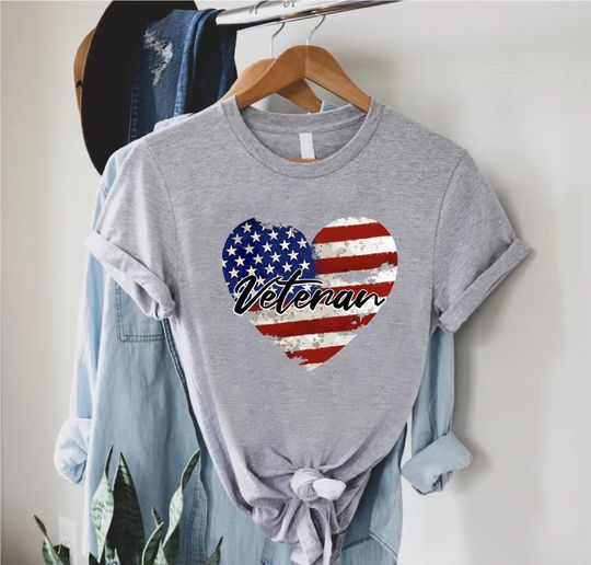 Thank You Veterans Shirt, Memorial Day Tshirt, Veterans Day Heart Shirt