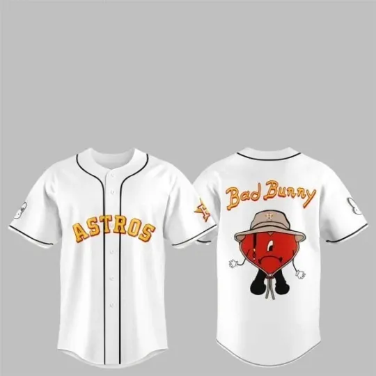 Discover YC 2025 Astros Bad Bunny Baseball Jersey Unisex