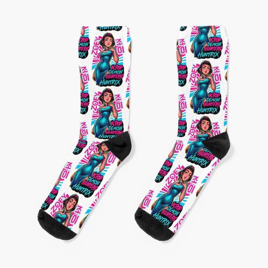 Discover K-Pop Demon Hunters art Zoey Socks, Gift For Fan