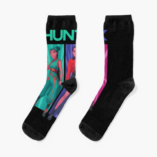 Huntrix Kpop Demon Hunters Socks, Gift For Fan