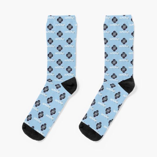 Hunter X Animated Logo Art By Merch, Limited Edition Socks, Gift For Fan
