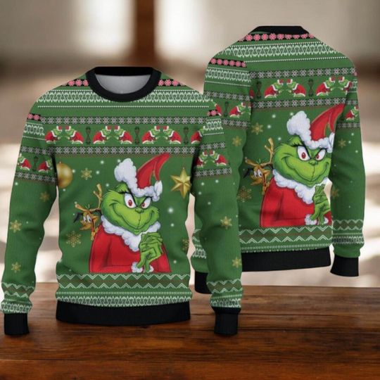 Discover The funny character Ugly Christmas Sweater: Funny Green Holiday Jumper