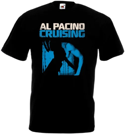 Discover Cruising V2 Black T-Shirt Al Pacino Movie Poster Unisex