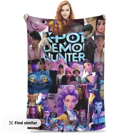 Discover HUNTRIX K-pop Demon Hunters Blanket