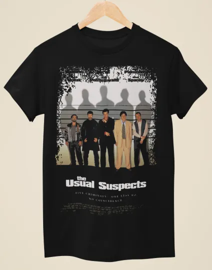 Discover The Usual Suspects Movie Poster Inspired Unisex Black T-Shirt