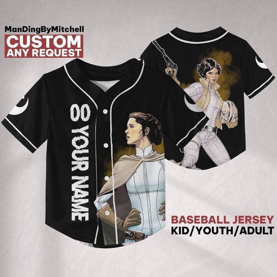 Discover Personalize Starwar Leia Organa Black, Custom Universe Gift for Star Wars Fans