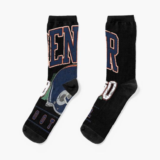 Denver Broncos Socks, Gift For Fan