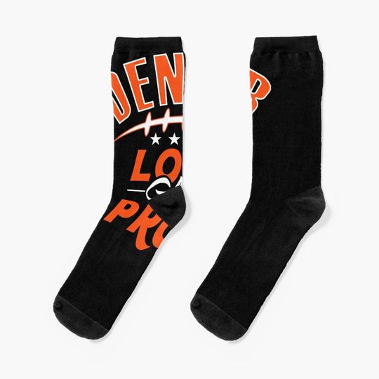 Denver Broncos Socks, Gift For Fan