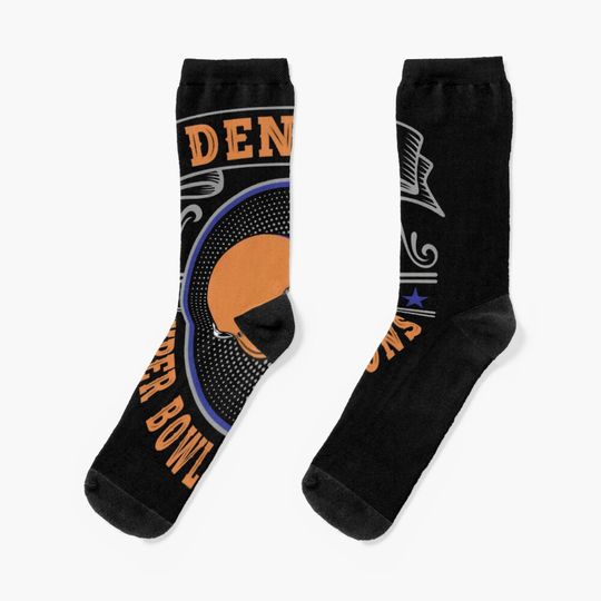 Denver Broncos Socks, Gift For Fan