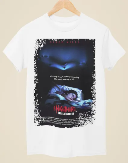A Nightmare on Elm Street Movie Poster Unisex White T-Shirt