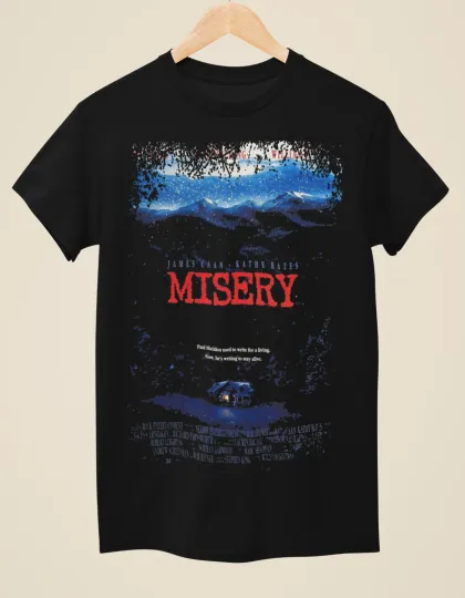 Discover Misery Movie Poster Inspired Unisex Black T-Shirt