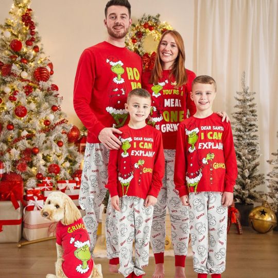 Discover funny character Family Matching Christmas Pajamas Set, Holiday Sleepwear for Kids & Adults, Funny Xmas PJs, , funny character PJs, Matching Holiday PJs