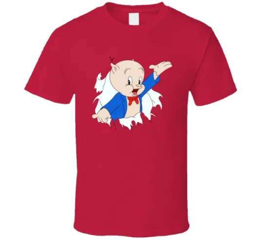 Discover Porky Pig Cartoon 3D T-Shirt for Men and Women