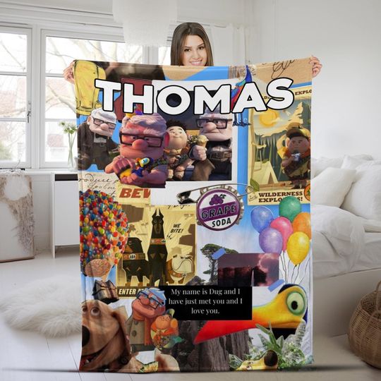 Discover Personalized Disney Up Blanket, Adventure Is Out There, Carl and Ellie Blankets