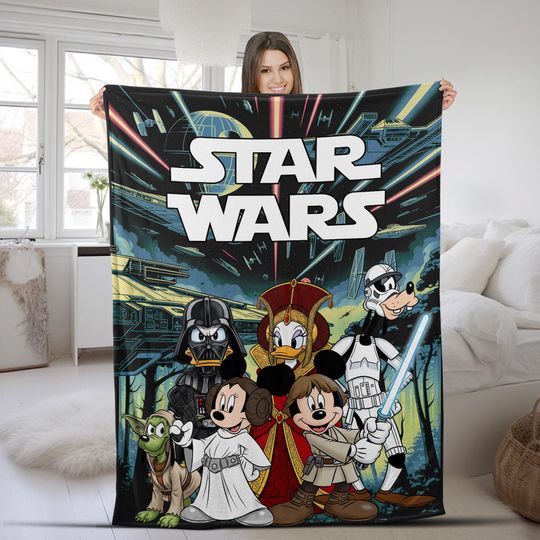 Mickey and Friends Cosplay Disney Star Wars Blanket