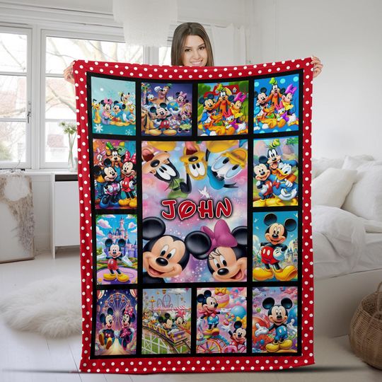 Discover Personalized Mickey and Friends Blanket, Mickey Clubhouse Blanket