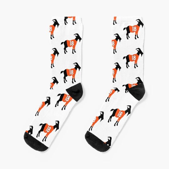 Discover Peyton Manning GOAT Socks, Gift For Fan