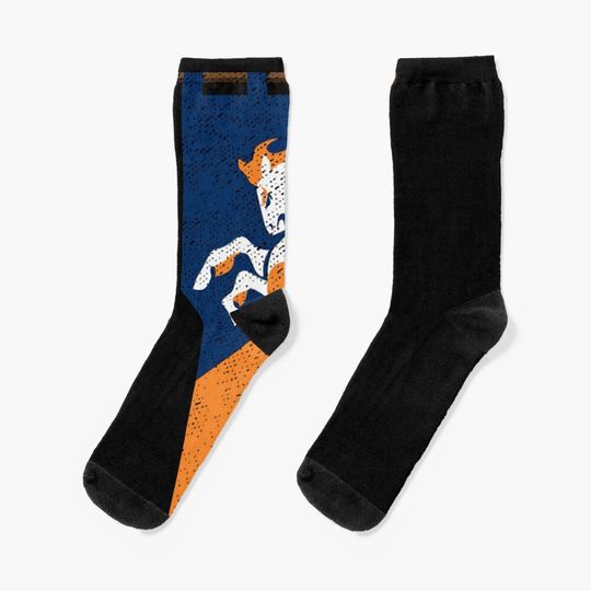 Denver Broncos Socks, Gift For Fan