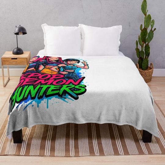 Discover K-Pop Demon Hunters Art - 2 Throw Blanket