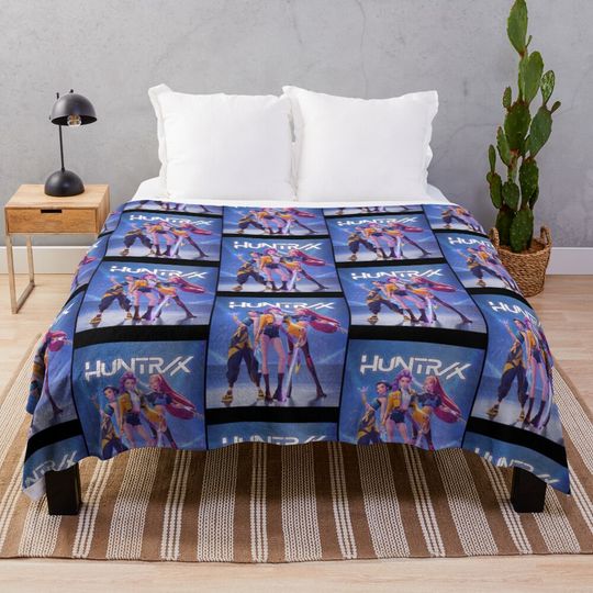 Discover Kpop Demon Hunters Huntrix Throw Blanket