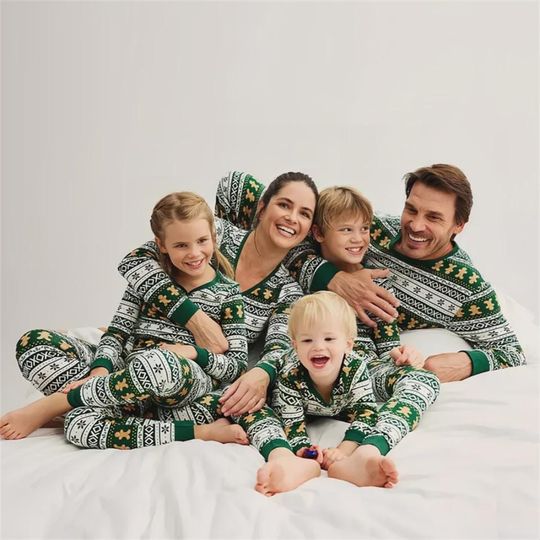 Discover Gingerbread Family Christmas Pajamas: Matching Holiday PJs