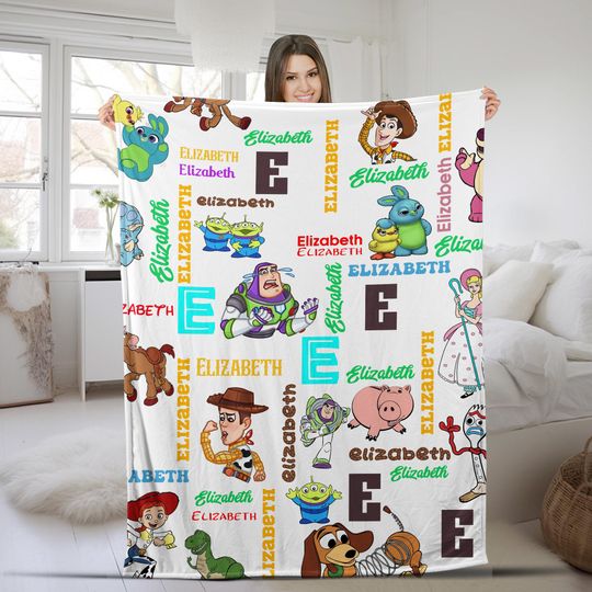Discover Personalized Toy Movie Blanket, Characters Blanket, Cartoon Movie Blanket Gift, Character Blanket, Toy Fleece Blanket CZD219