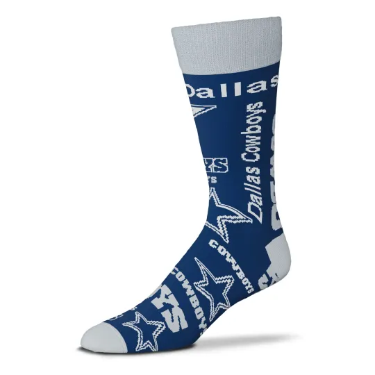 Dallas Cowboys Wall to Wall Socks, Gift For Fan