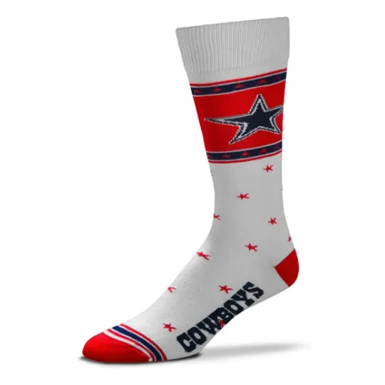 Dallas Cowboys Anthem Socks, OSFM, 4th of July American Flag Apparel