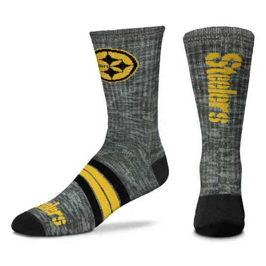 Discover Pittsburgh Steeler Quad Promo Men's Crew Socks