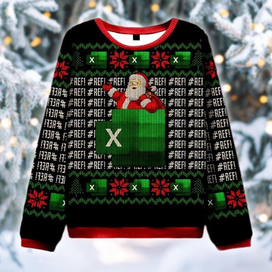 Discover Funny Spreadsheet Ugly Christmas Sweater, Accountant Humor Xmas Gift, Office Party Sweatshirt, Data Analyst Crewneck, Geek Gift