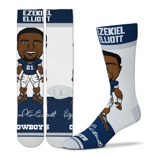 Dallas Cowboys Ezekiel Elliott Signing Bonus Crew Socks