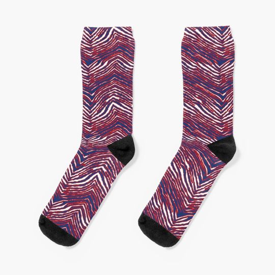 Discover Buffalo ZigZag Pattern Socks, Gift For Fan