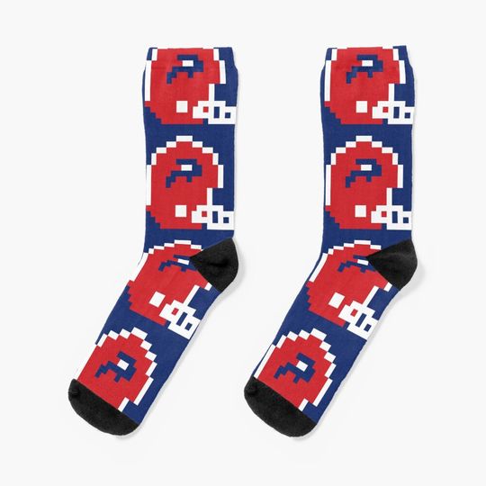 8-Bit Buffalo Socks, Gift For Fan